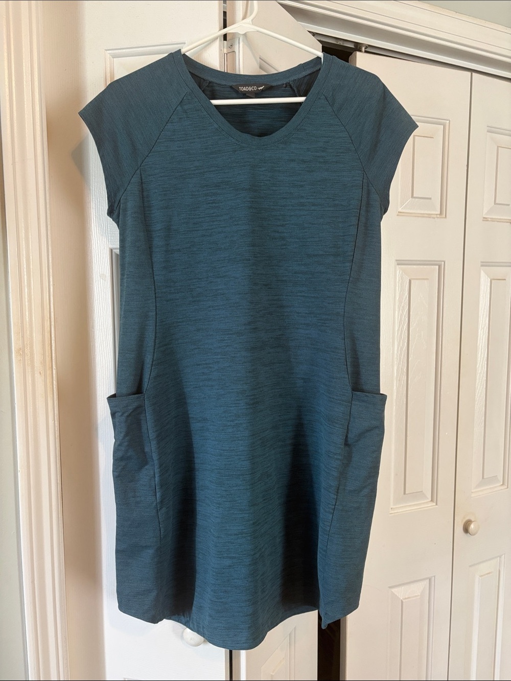 Toad&Co Teal Activewear Dress with Side Pockets